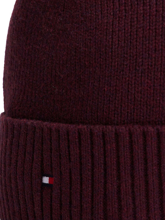 Flag Beanie Unisex Beanie Knitted in Red color