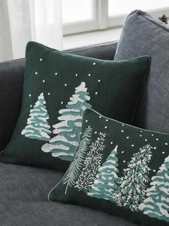 Gofis Home Christmas Decorative Pillowcase Green 43x43cm