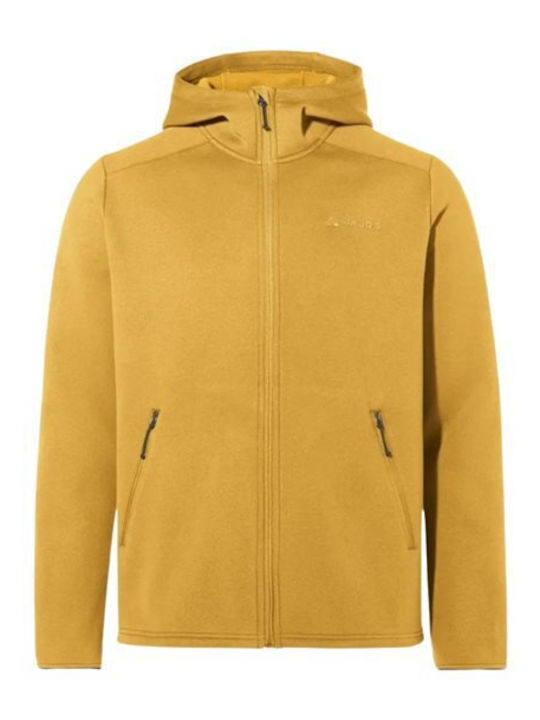 Men's Fleece Cardigan with Hood Yellow