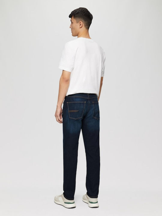 Nelio Pantaloni De Blugi Pentru Bărbați Slim Fit Albastru Marin Închis