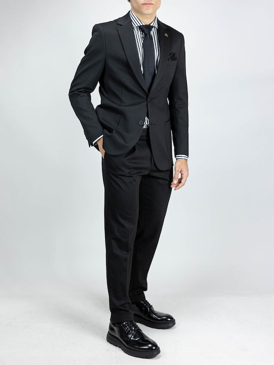 Men's Winter Suit Regular Fit Black