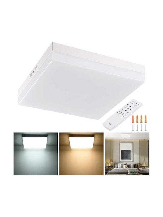 Lightplanet Pătrat Panou LED Putere 18W cu Alb Rece Lumini