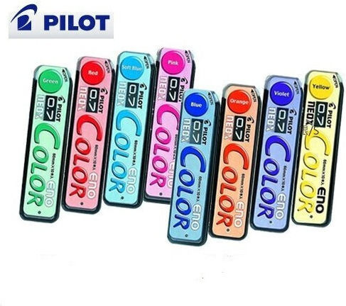 Pilot Coloured Eno Mechanical Pencil Lead Refills 0.7mm Hrf7-20 4902505201660 Pink Nibs