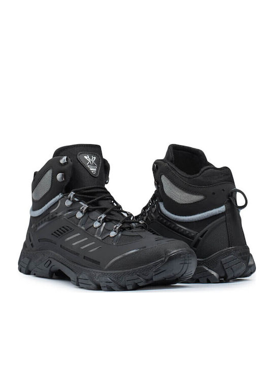 Marwells Herren Wanderstiefel Wasserdicht Schwarz