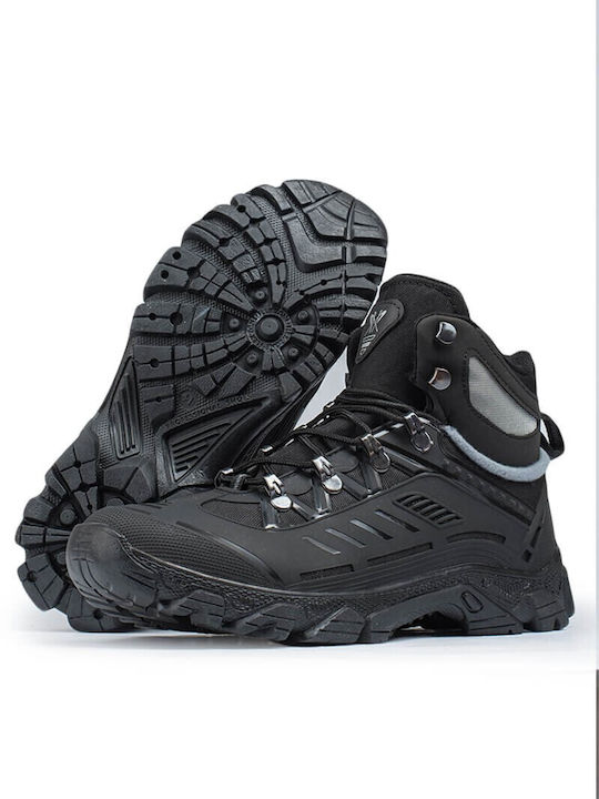 Marwells Herren Wanderstiefel Wasserdicht Schwarz