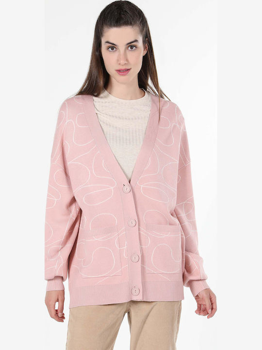 Γυναικεία Πλεκτή Ζακέτα Pink