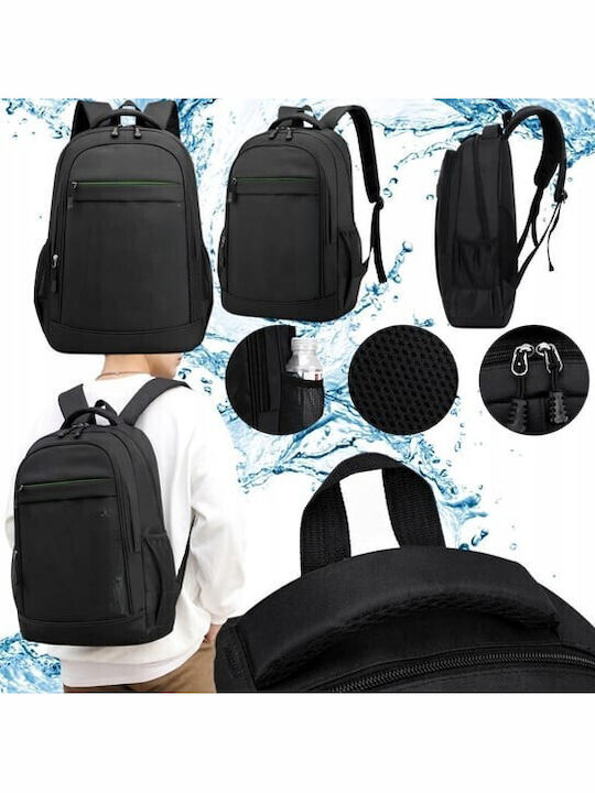 Schulranzen Rucksack Junior High-High School Schwarz mit Flaschenhalter