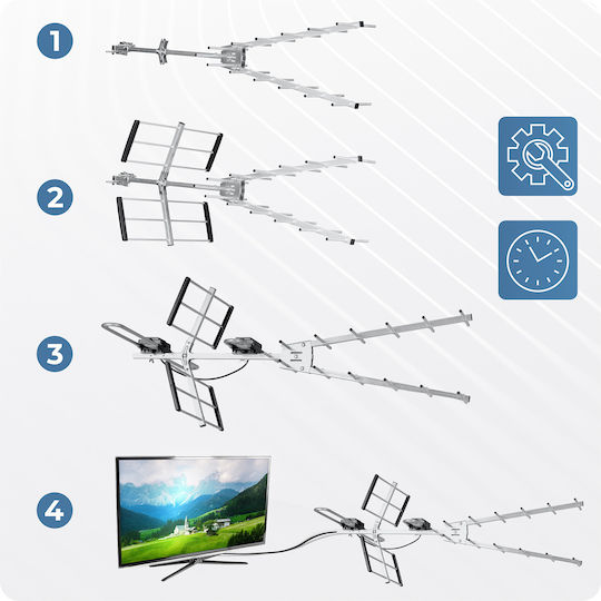 Berdsen Bd-954 Ultra HD 4K Directional Outdoor TV Antenna