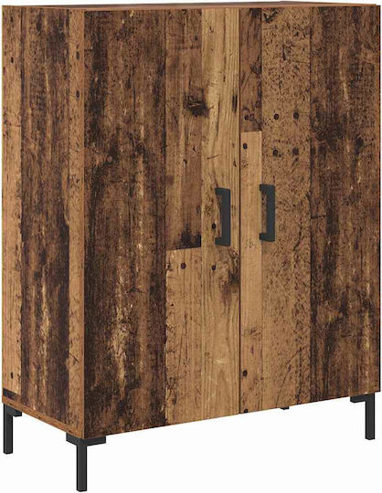 Biblioteci Highboard Lemn Vechi (2 Bucăți) 69,5x34x180 cm