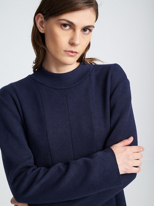 Mini Φόρεμα Πλεκτό Dark Blue