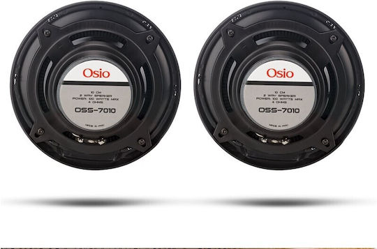 Osio Car Speaker 4" With 100W Power (RMS) 2 Way Piece