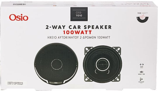 Osio Car Speaker 4" With 100W Power (RMS) 2 Way Piece