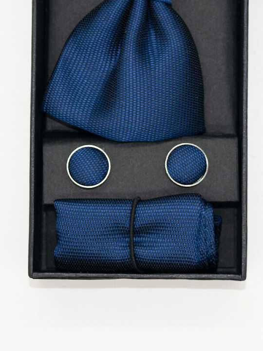 Set 3 Elegant Pieces Men Bow Ties Cufflinks Fabric Pocket Square Blue Eg013 Set 3 Elegant Pieces Men Bow Ties Cufflinks Fabric Pocket Square Blue Eg013