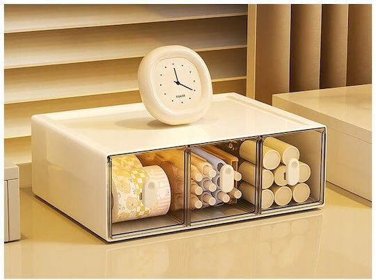 Office Organizer Plastic 3 Drawers 23x17x8 Cm Aria Trade