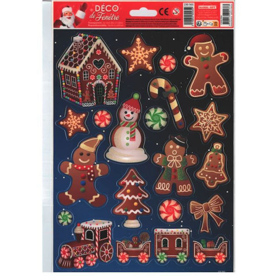 Αυτοκόλλητα Τζάμια Christmas 3 Σχέδια