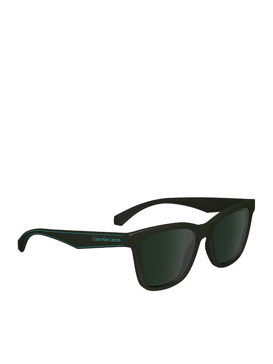 Calvin Klein Bărbătești Ochelari de soare cu Negru Cadru și Verde Lentilă CKJ24301S 309