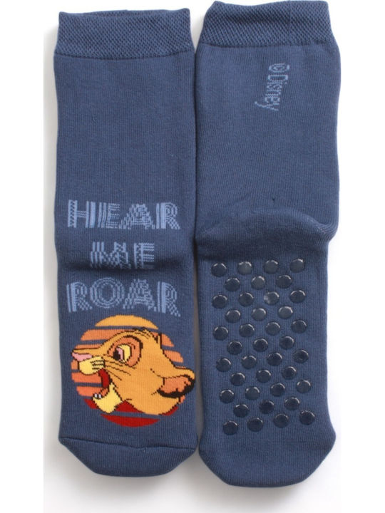 Cimpa Non-slip Kids' Long Socks Lion King Multicolored 3 Pairs