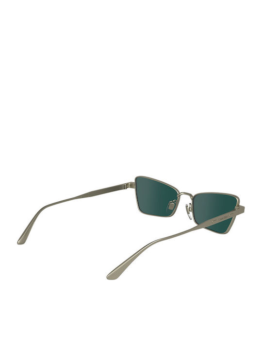 Calvin Klein Feminini Ochelari de soare cu Argintiu Cadru și Verde Lentilă CK24110S 716
