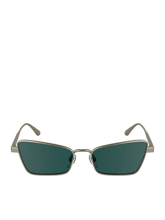 Calvin Klein Feminini Ochelari de soare cu Argintiu Cadru și Verde Lentilă CK24110S 716