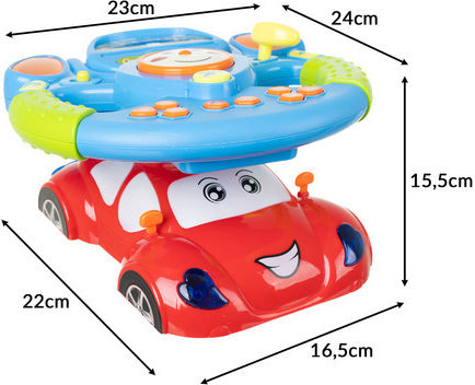 Volan cu Muzică, Lumină și Sunete pentru 3++ Luni (Diverse modele) 1 buc