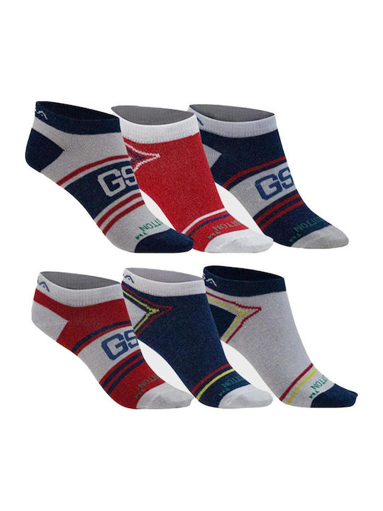GSA Kids' Ankle Socks Multicolored 6 Pairs