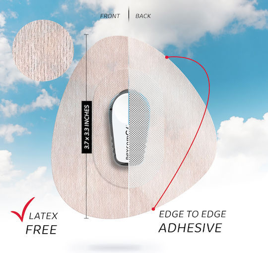 Not Just A Patch Luftdichtes Pflaster Sensor Dexcom G6 20 Stück – Beige