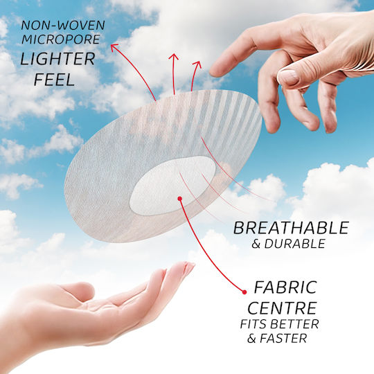 Not Just A Patch Air Plasture Rezistent La Apă Pentru Senzor Dexcom G7 20 Bucăți Bej