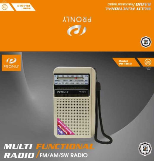 PR-1013 Ραδιοφωνάκι Επαναφορτιζόμενο με USB Bronze