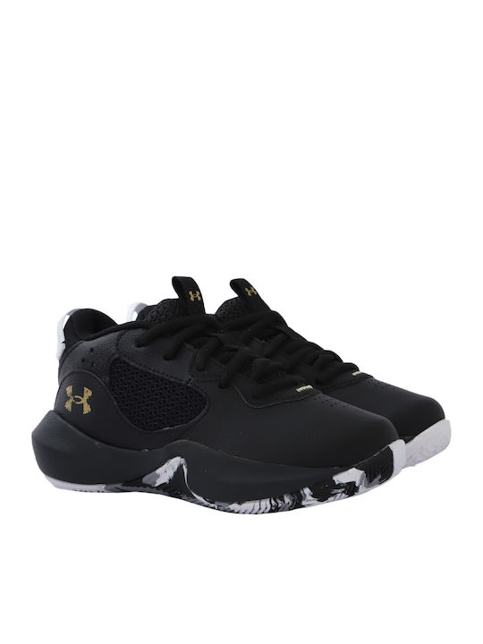 Lockdown 6 Kids Sports Shoes Basketball with Laces Black
