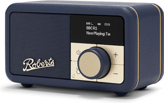 Roberts Revival Petite 2 Φορητό Ραδιόφωνο Επαναφορτιζόμενο DAB+ με Bluetooth Midnight Blue