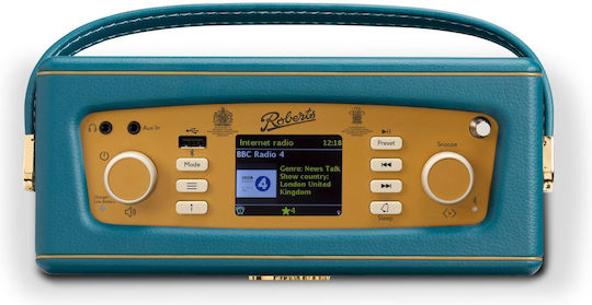 Roberts Revival iStream3L DAB+ cu Bluetooth și USB Teal Blue