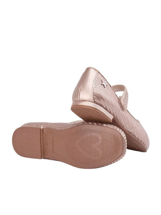 Kids Anatomic Ballerinas Mercedita with Hoop & Loop Closure Pink