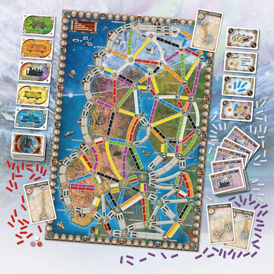 Настолна игра Ticket to Ride: Northern Lights за 2-5 играчи 8+ години (EN) Days of Wonder
