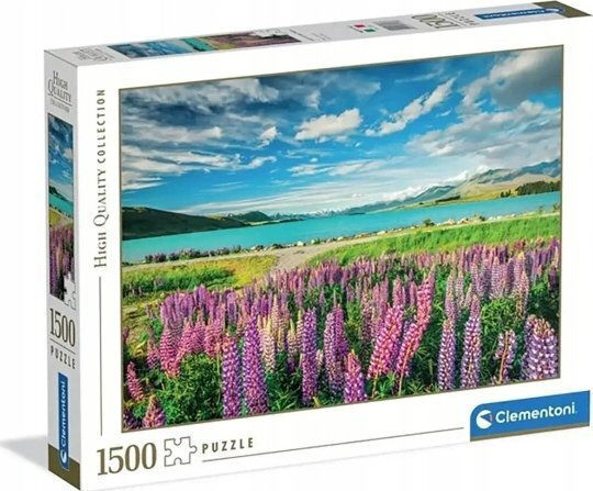 Lupinen Am See Tekapo Puzzle 2D 1500Stk.