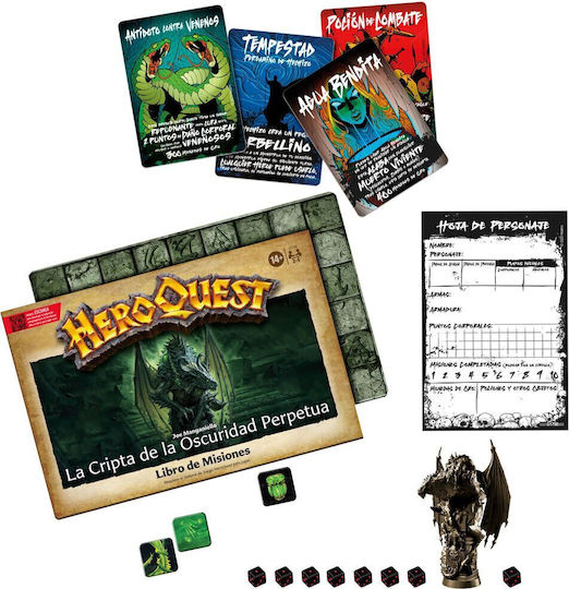 Game Expansion HeroQuest The Crypt of Darkness for 2-5 Players 14+ Years Old (ES) Hasbro