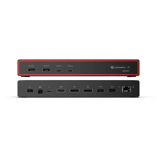 Lenovo ThinkPad Thunderbolt 4 Smart Dock Gen2 7500 Dock Docking Station with HDMI/DisplayPort 4K PD Ethernet and Support for 4 Monitors Black