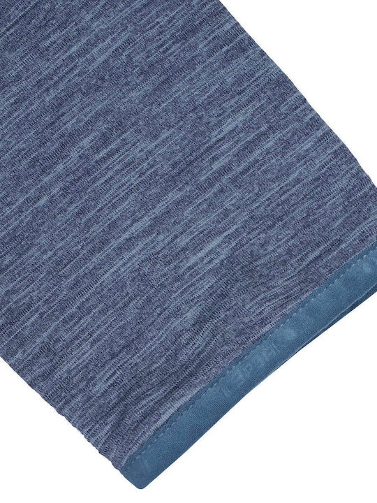 Men's Cardigan with Hood Blue