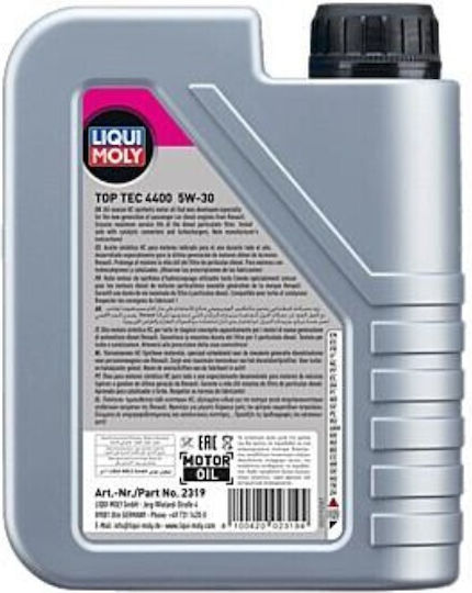 Liqui Moly Top Tec 4400 Λάδι Αυτοκινήτου 5W-30 1lt