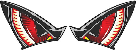 Декоративен Стикер Universal Flat Labels Очни Червени Очила Eyesrp Print