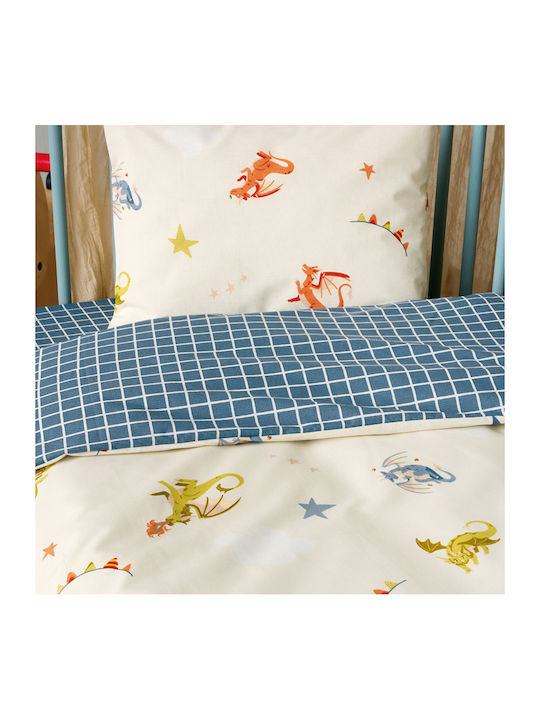 Kentia Duvet Crib Cotton Poldo White 100x140cm