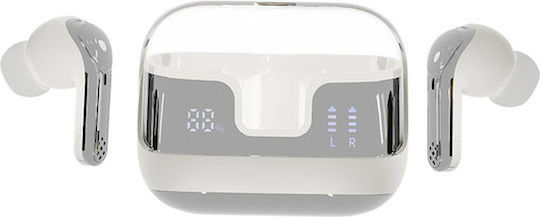 Andowl Ai3 In-ear Bluetooth Handsfree Ακουστικά με Θήκη Φόρτισης Λευκά