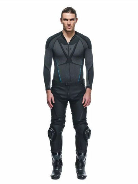 Dainese Delta 4 Men's Summer Leather Motorcycle Pants Black