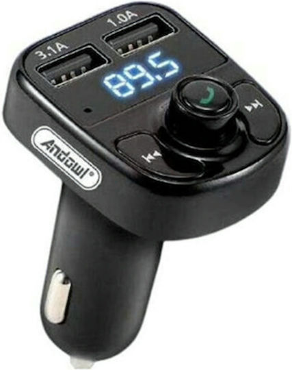 Leewello Transmițător FM pentru Mașină Bluetooth USB LW-206