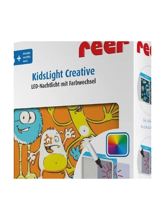 Reer Lumini LED Lampă decorativă pentru copii Monsters Portocaliu 10x9x3εκ.