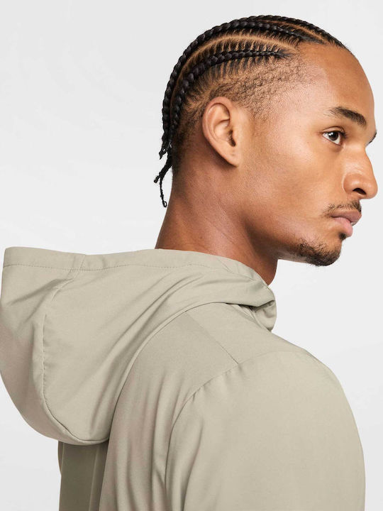 Men's Cardigan with Hood Green