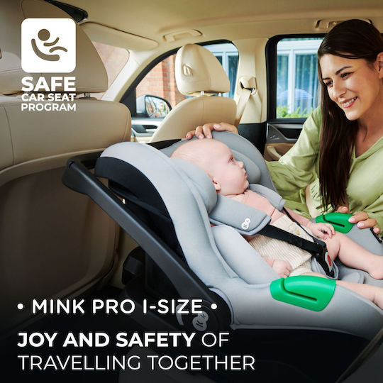 Kinderkraft Mink Pro Καθισματάκι Αυτοκινήτου i-Size με Isofix Grey