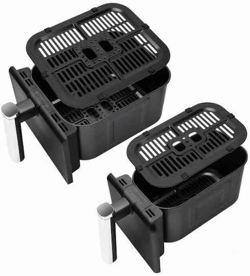 Eldom Air Fryer with Double Detachable Bucket 9lt Black FR200