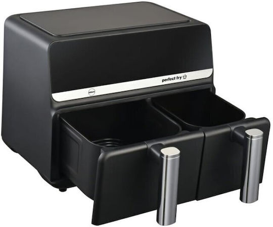 Eldom Air Fryer with Double Detachable Bucket 9lt Black FR200
