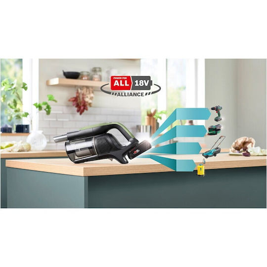Bosch Unlimited 9 Rechargeable Stick Vacuum 18V Green