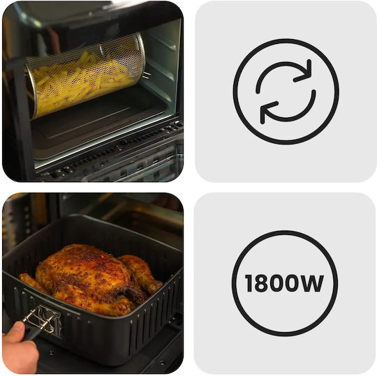 Huslog Heißluftfritteuse 12Es Gray
